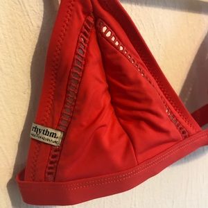 Rhythm Bikini Top in Red
